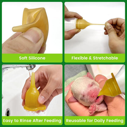 ViaGasaFamido pet nursing pack showing six pieces of yellow replacement tips