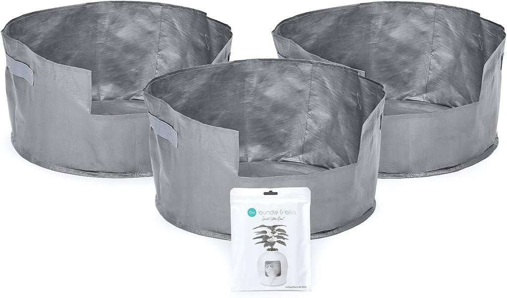 Bundle And Bliss waterproof litter tray insert showing commercial tarpaulin material