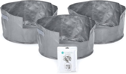 Three pack of grey commercial grade tarpaulin cat litter tray inserts.