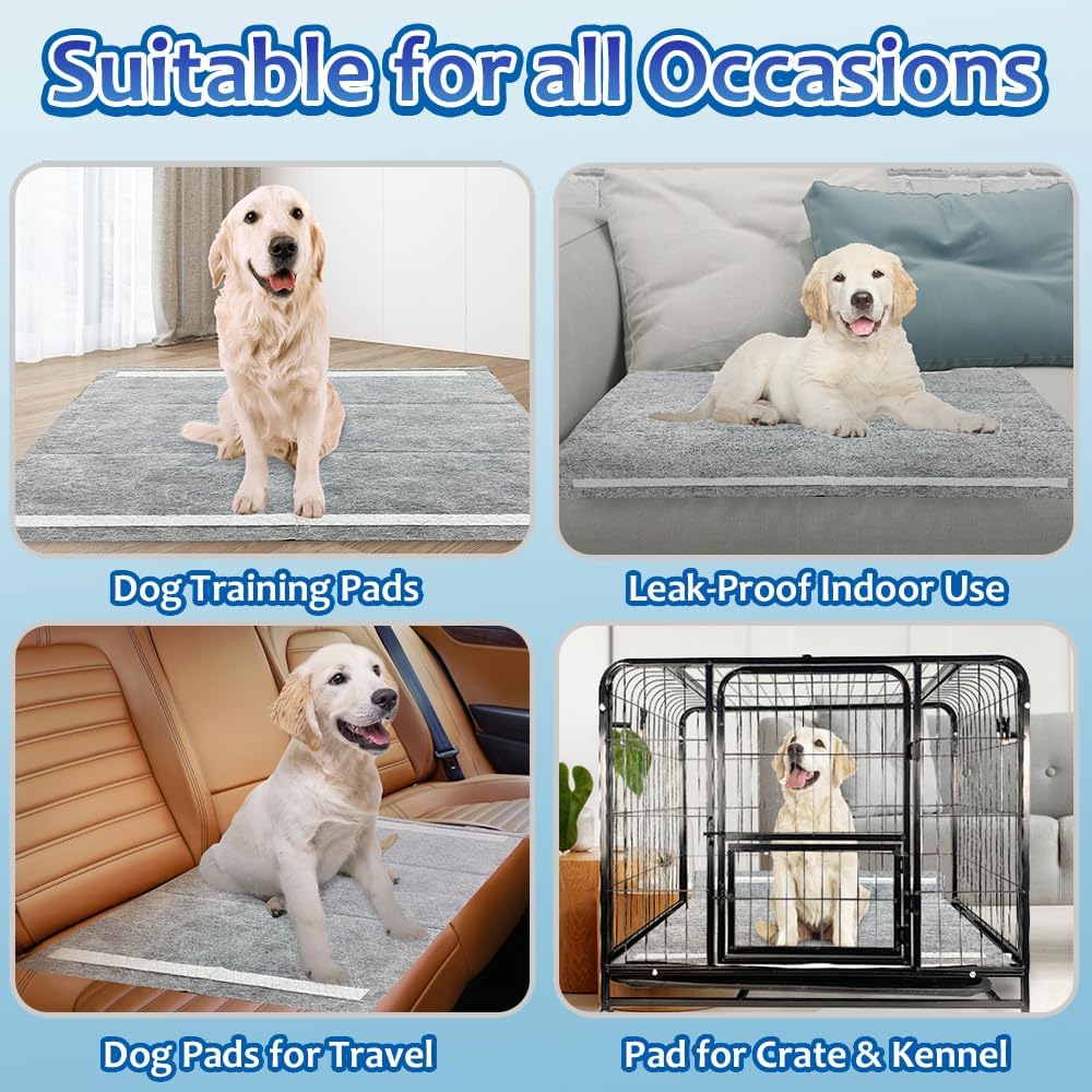 Dogcator dog potty pads packaging showcasing the odor control feature.