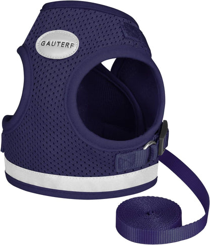Cat Harnesses and Puppy Harness with Leashes Set, Escape Proof Cat Harness, Adjustable Reflective Soft Mesh Vest Fit Puppy Kitten Rabbit Ferrets's Outdoor Harness - Image 9
