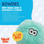 WEST PAW Rowdies Rolf Durable Plush Dog Toy with HardyTex Reinforced Seams Engaging Squeaker with Soft Cuddly Exterior Hand Sewn and Finished in Bozeman Montana for Dogs - Seafoam - Image 2