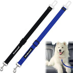 2-Pack Dog Car Seat Belt, 3-in-1 Headrest-Mounted Dog Seatbelt for Car, Adjustable Nylon Pet Safety Leash with Elastic Buffer & Reflective Stitching, Durable Car Harness for Dogs Fits Most Vehicles - Image 14