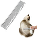 Pricexes stainless steel pet comb front view for dog grooming