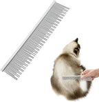 Pricexes stainless steel pet comb front view for dog grooming