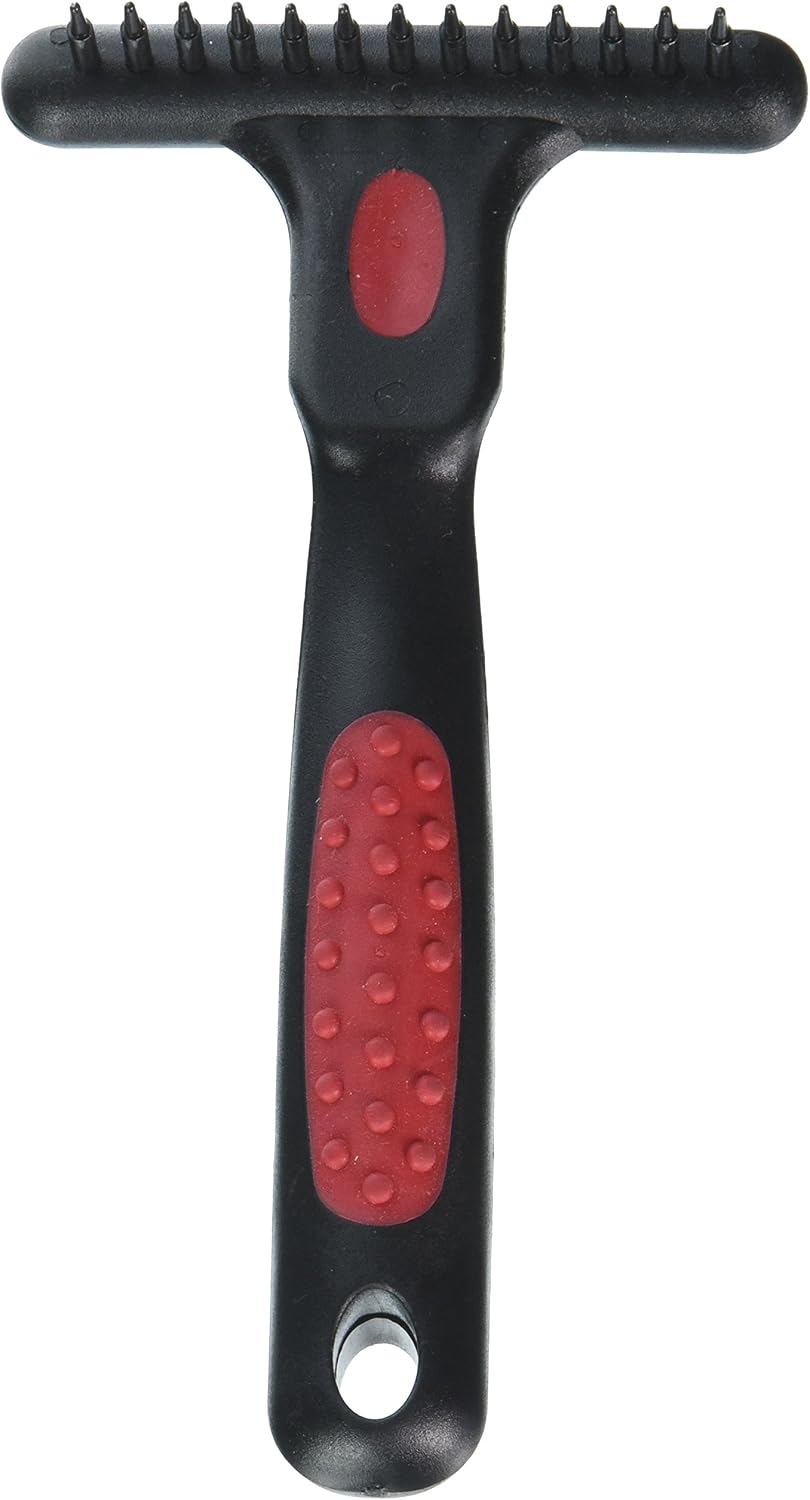 RYAN'S PET SUPPLIES Paw Brothers Magic Spring Undercoat Rake for Dogs, Professional Grade, Spriing Loaded Pins, Comfort Grip, 6.8 in - Image 9