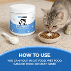 Pure premium KittySupps cat supplement nutritional facts label