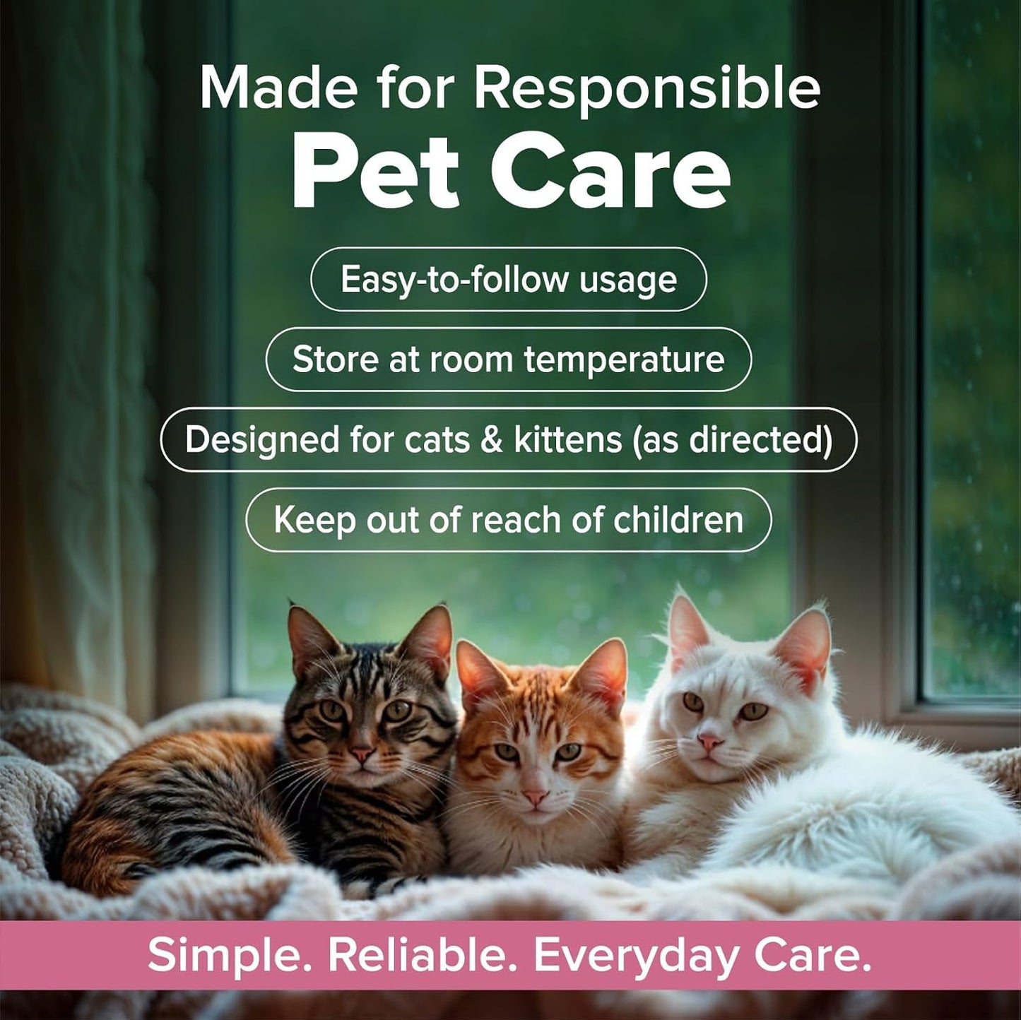 No More Tapeworms in Cats and Kittens- Dewormer for Cats and Dewormer for Kittens - 60mls Chicken Flavour with 3ml Dropper-USA Made Oral Suspension - Image 9
