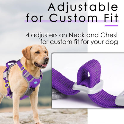 Soft breathable mesh lining on ThinkPet dog harness