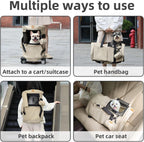 GentleBliss pet carrier bag converted into a handheld tote with stowed straps