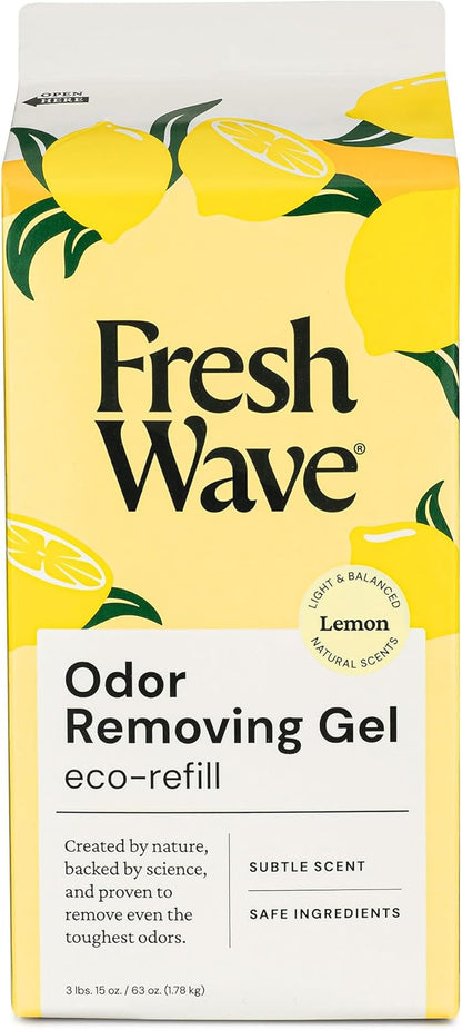 Fresh Wave Odor Removing Gel Eco-Refill, 63 oz. Lavender Scent | 2 Empty Refillable Glass Jars | 2 Room Set - Image 11