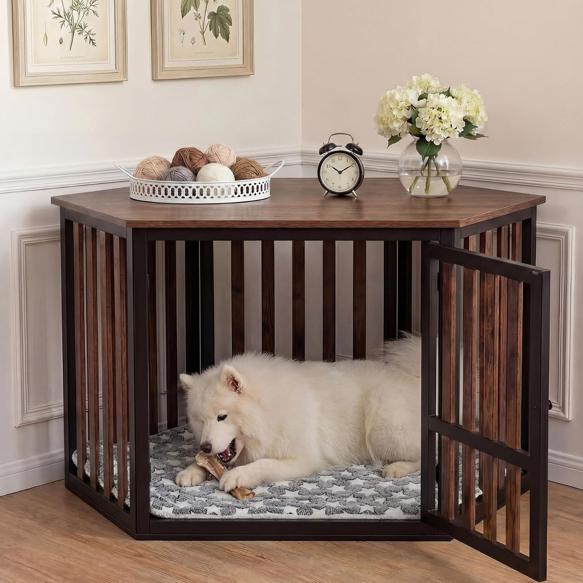 Fanfanwin crate mat used as a portable travel pet bed