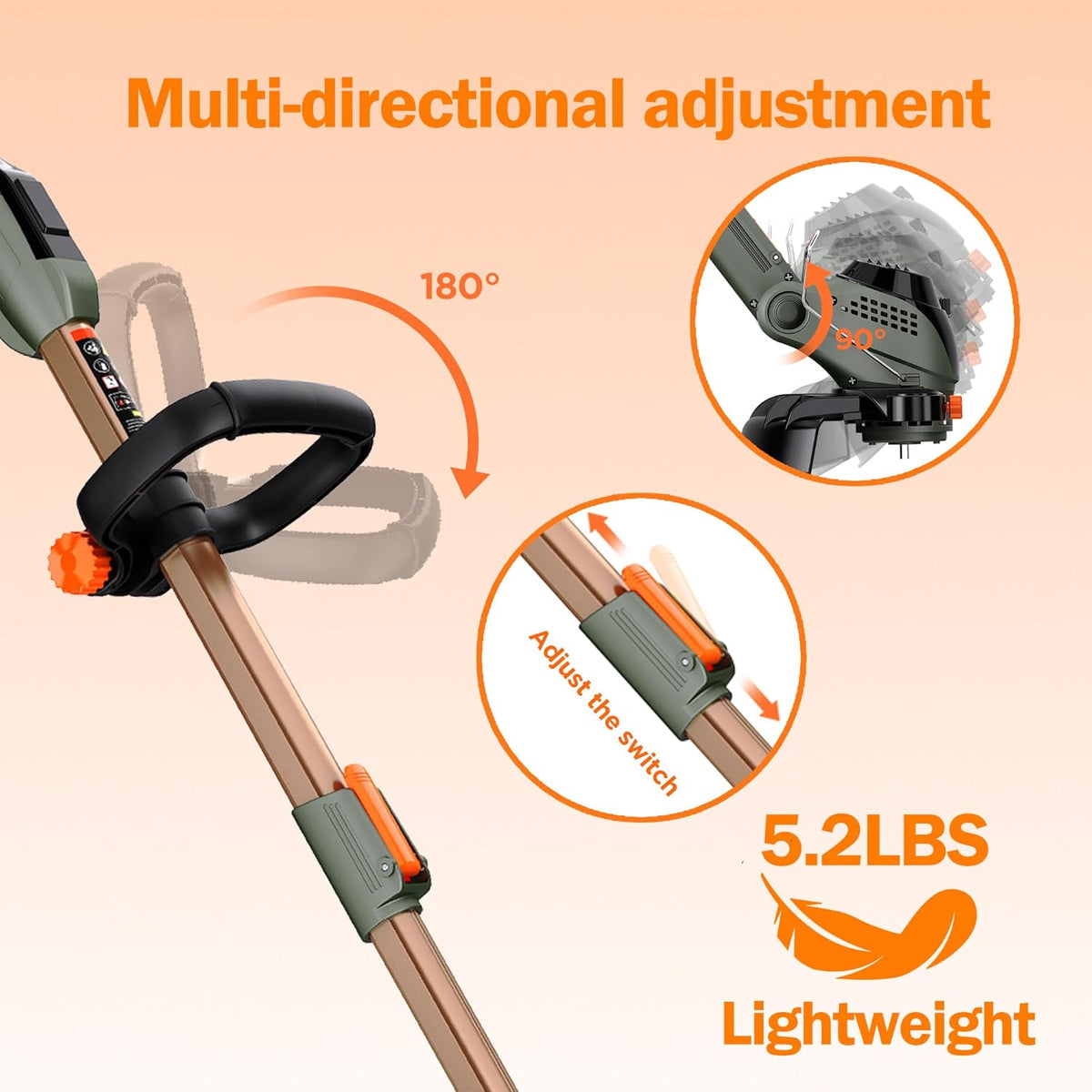 WeGofly brush cutter kit with included safety goggles gloves and storage bag