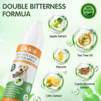 Two bottles of Nupec dog deterrent spray for furniture