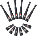 Gejoy plastic pirate telescope bulk pack front view showing the 12 piece collection with skull and crossbones design.