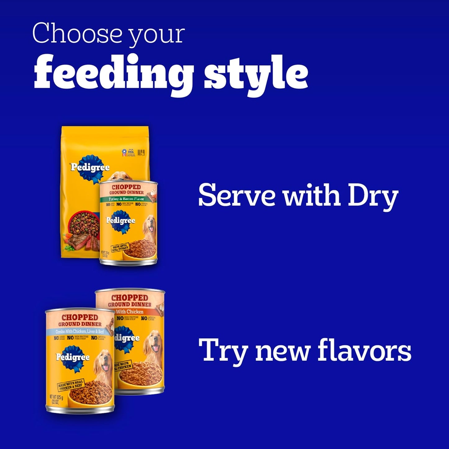 Pedigree Chopped Ground Dinner Wet Dog Food Filet Mignon & Beef Variety Pack, Canned Dog Food, 13.2 oz. Cans, 12 Count - Image 12