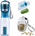 Cibaabo Dog Water Bottle with Food Container & Poop Bag Holder, Travel Water Bowl, Portable Pet Dispenser, Dog Gifts Stuff Accessories Items, Puppy Essentials for Yorkie Chihuahua Walking Hiking - Image 9