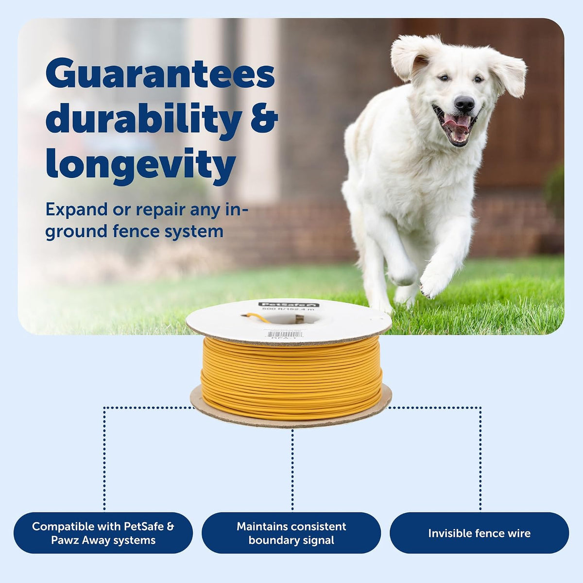 PetSafe 20 gauge copper containment wire close up of premium build quality