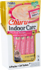 INABA Churu Indoor Care for Hairball Control, Functional Lickable Cat Treat with Taurine & Green Tea Extract, 0.5oz Each, 20 Tubes Total, Tuna & Chicken Variety - Image 12