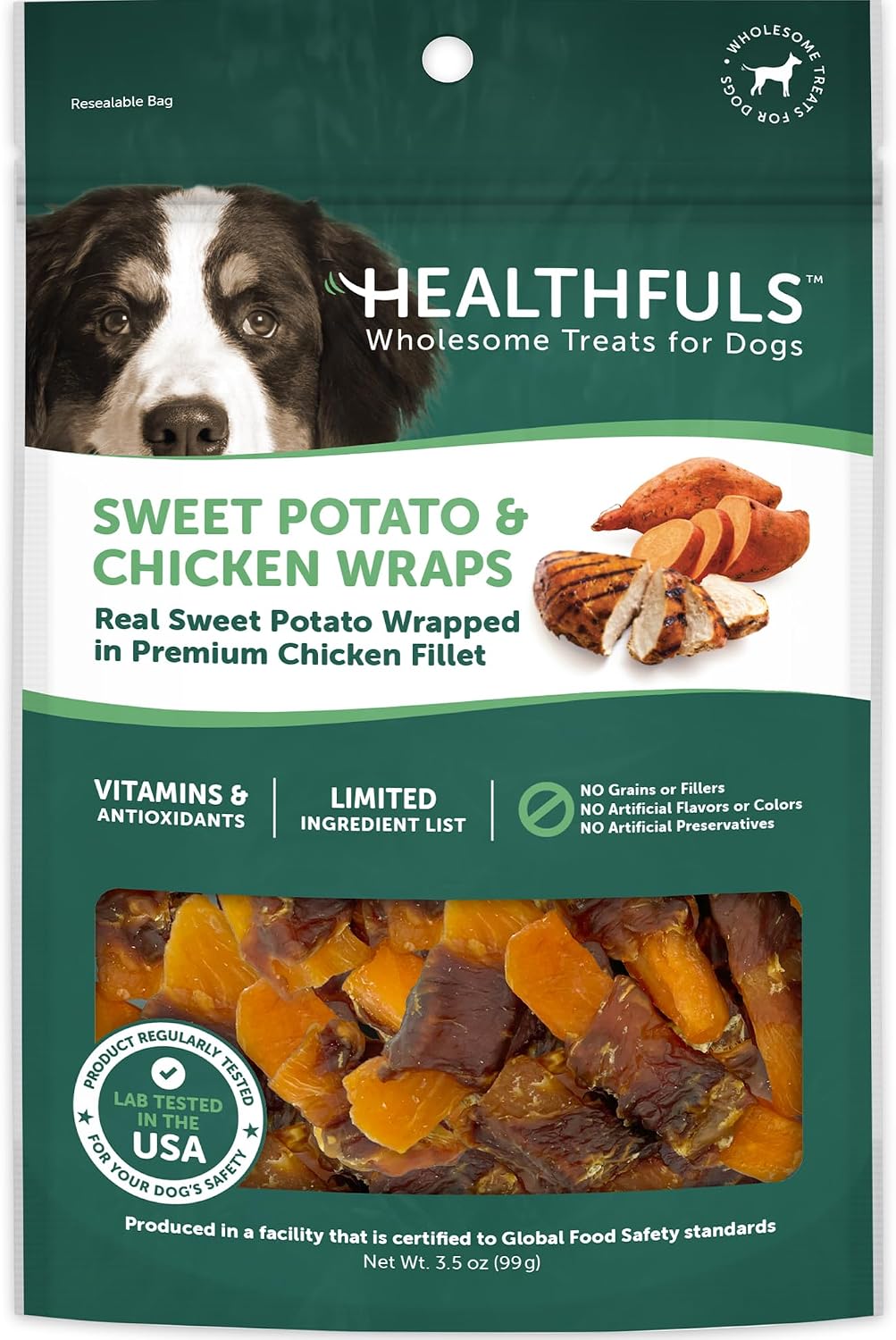 Healthfuls Chicken Wrapped Sweet Potato Dog Treats, 16oz - Image 13