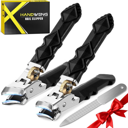 HTIKH heavy duty toenail clippers front view for thick nails