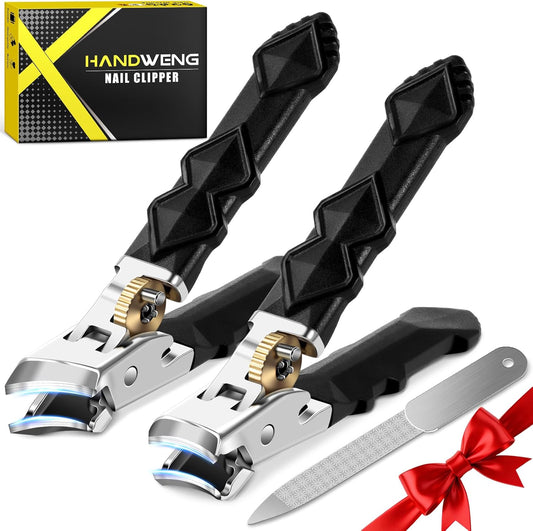 HTIKH heavy duty toenail clippers front view for thick nails
