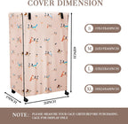 Side view of Tchvt bird cage cover with ventilation features