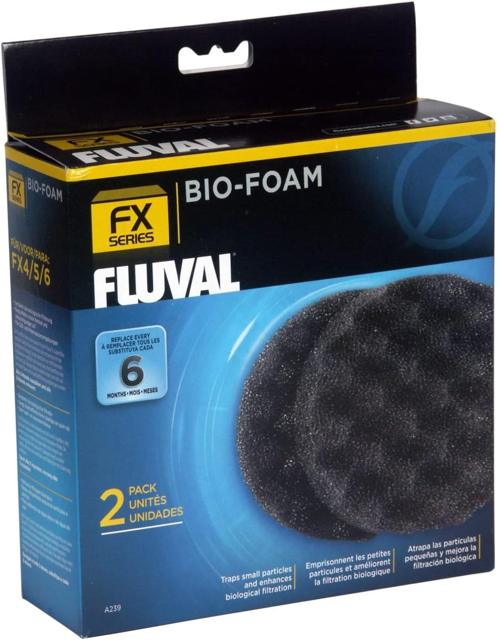 Fluval FX Series Bio Foam replacement aquarium filter media front view