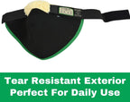 Click Hock Shield for horses demonstrating the flexible back pocket design for joint motion.