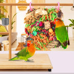 KATUMO Bird Toys, Grass Mat Shredding Hanging Toy for Budgie Parakeet - Image 6