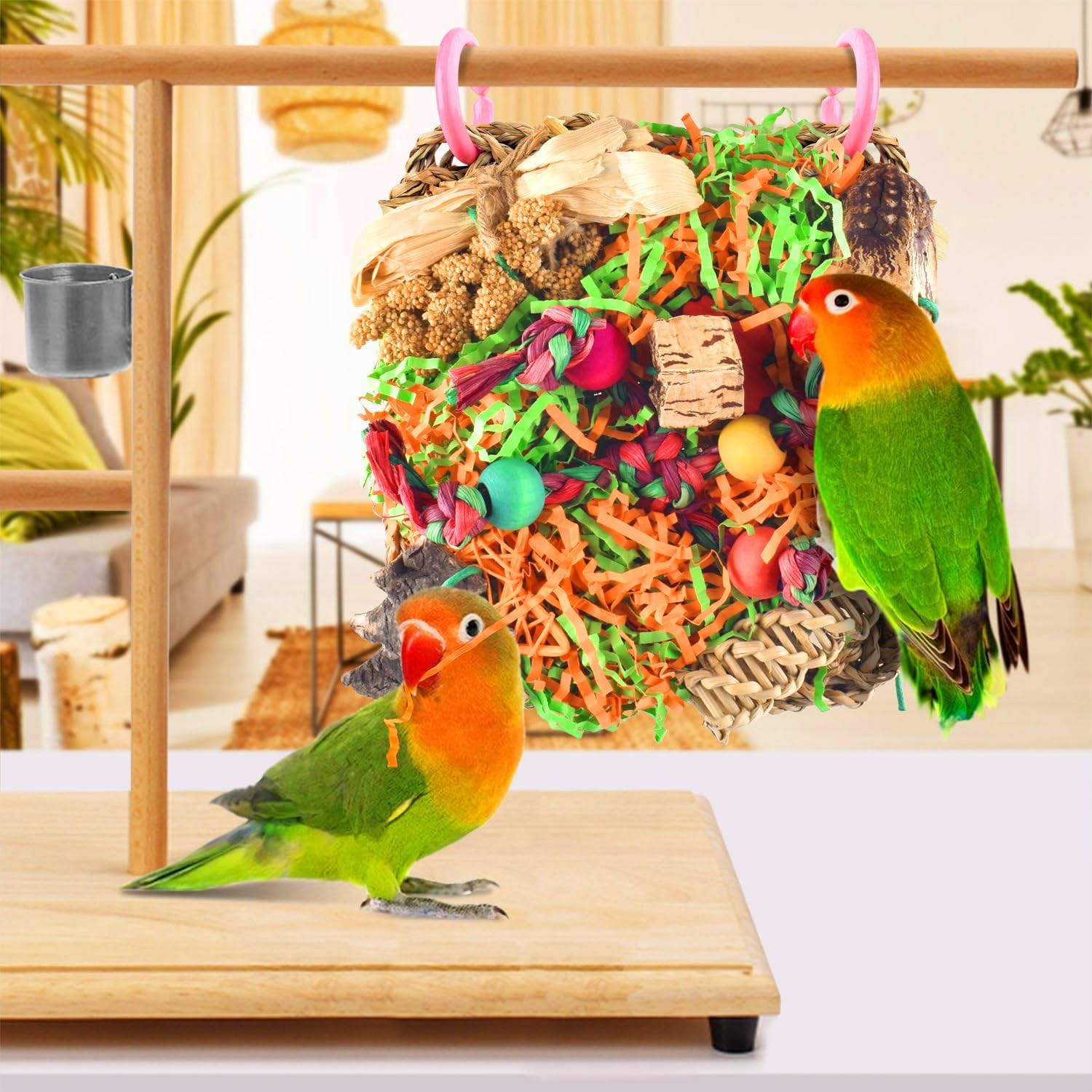 KATUMO parakeet hanging mat bird cage accessory for mental stimulation
