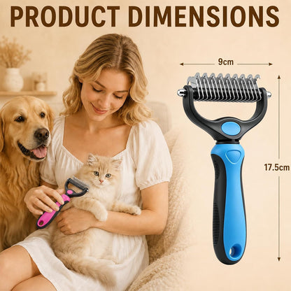 Emily Pets professional dematting comb for thick coats packaging view