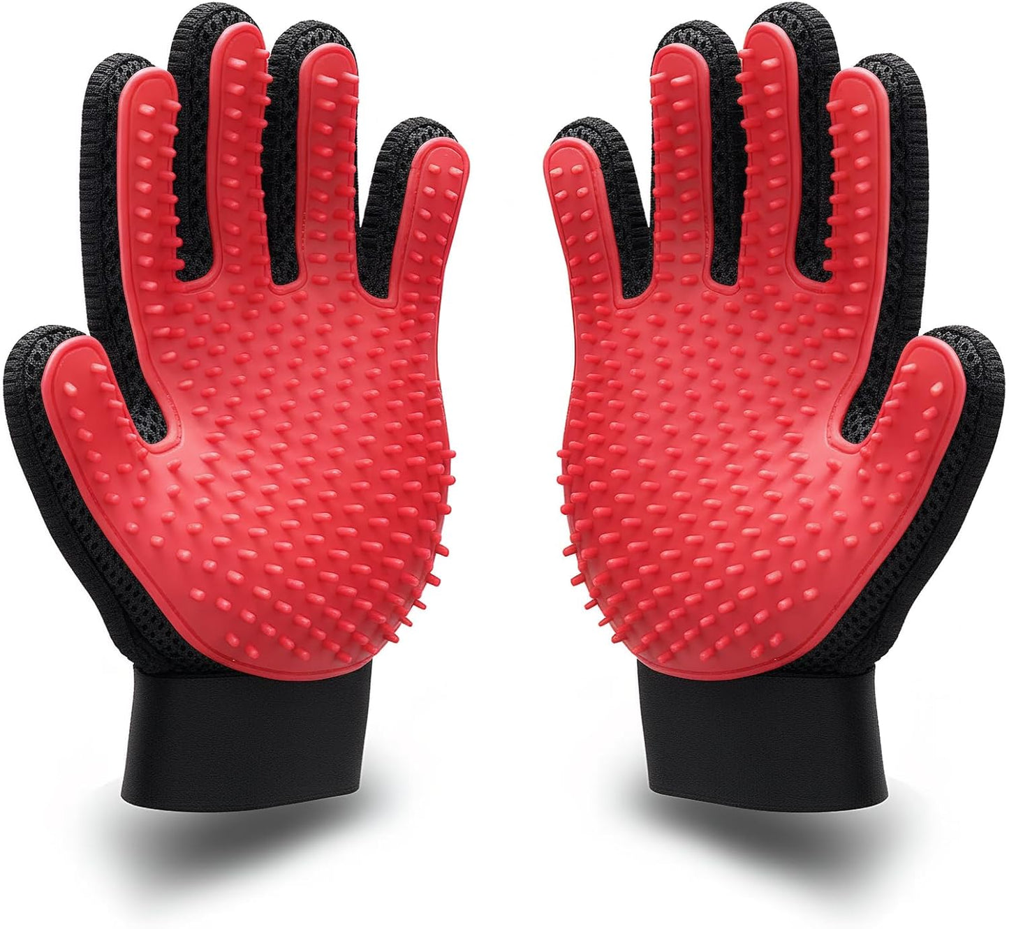 BYETOO Pet Dog Cat Grooming Glove with 261Tips,Gentle Deshedding Brush Glove,Efficient Pet Hair Remover Mitt,Massage Tool with Enhanced Five Finger Design,for Dog,Cat,Rabbit,Horse with Long/Short Fur - Image 9