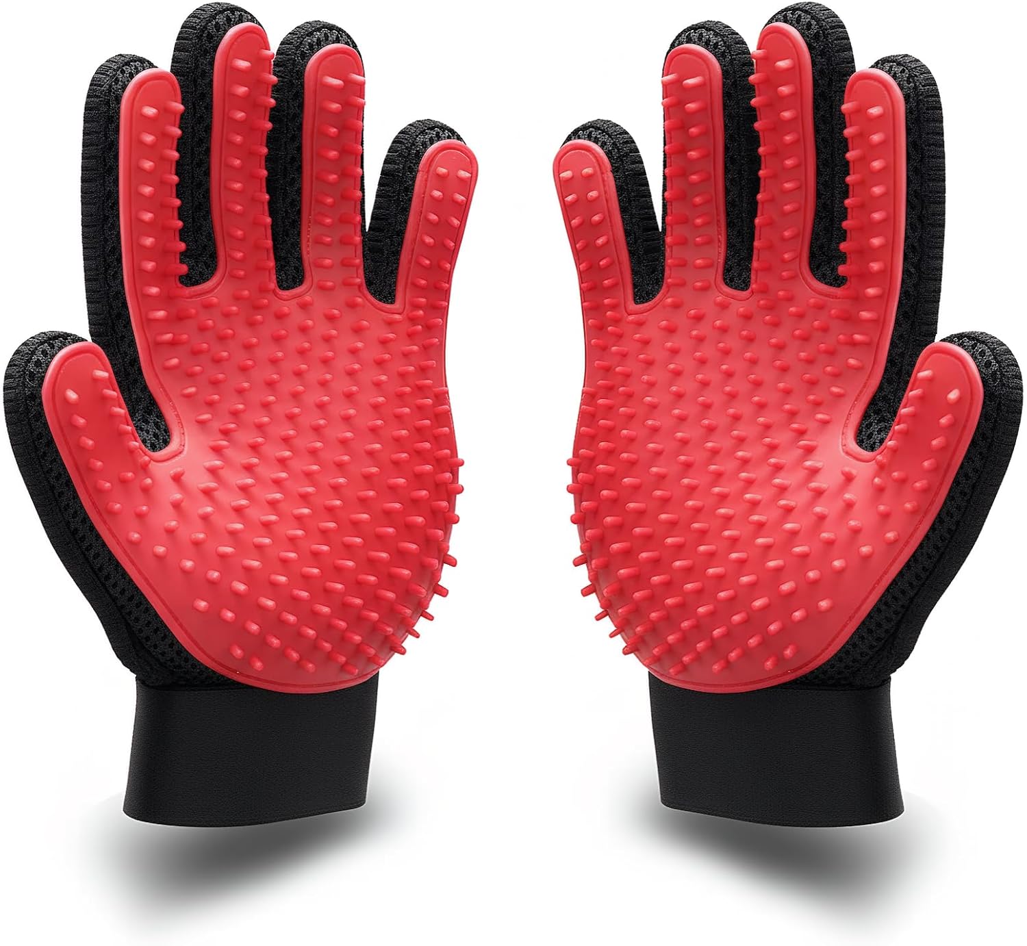 BYETOO Pet Dog Cat Grooming Glove with 261Tips,Gentle Deshedding Brush Glove,Efficient Pet Hair Remover Mitt,Massage Tool with Enhanced Five Finger Design,for Dog,Cat,Rabbit,Horse with Long/Short Fur - Image 9