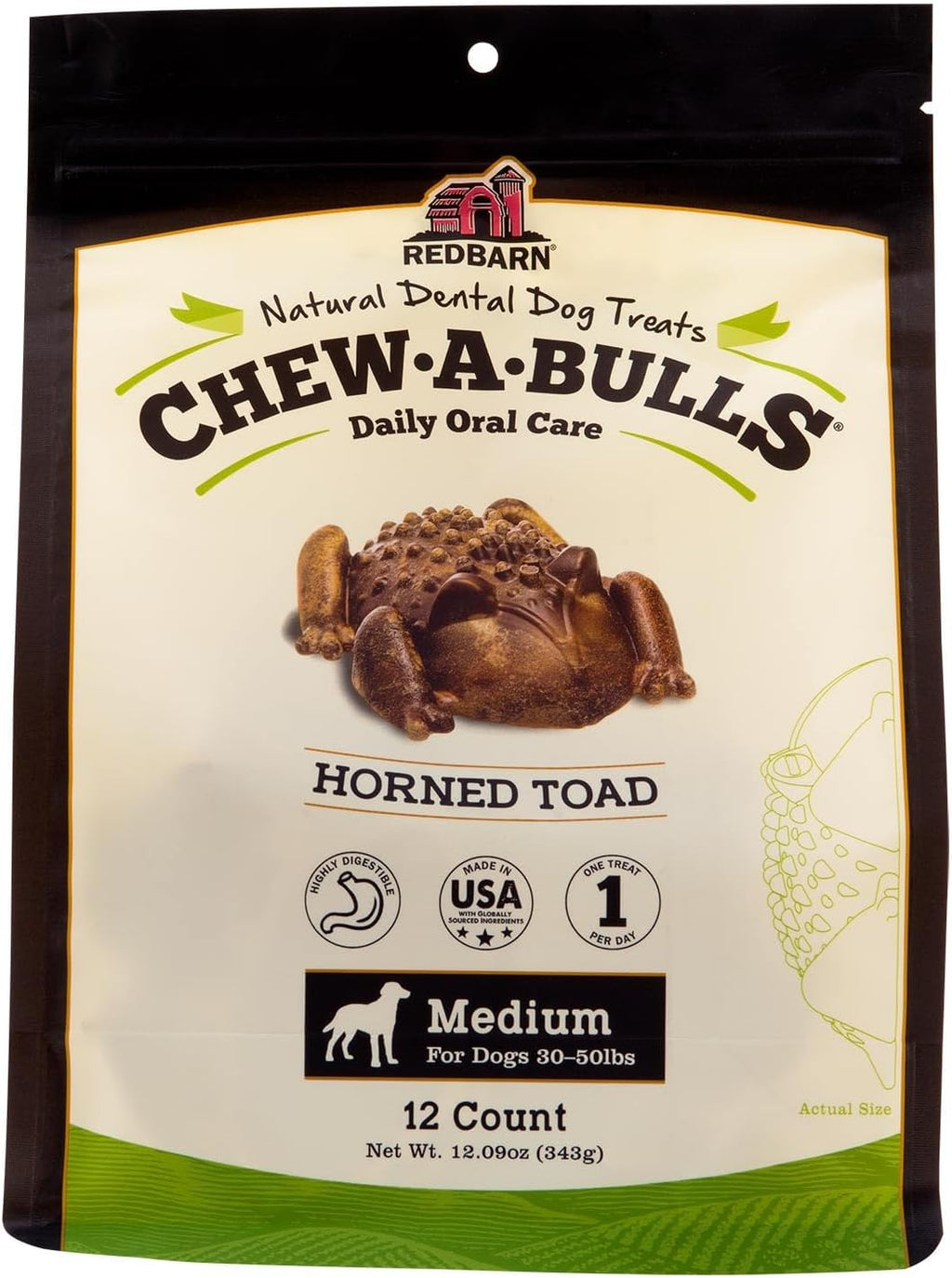 Redbarn Chew-A-Bulls, 24 Pack - Small Hydrant Shape Dog Dental Treats - Daily Oral Care with Fun Ridges & Grooves, All Natural Ingredients, Highly Digestible Chews & Low in Fat - Image 9