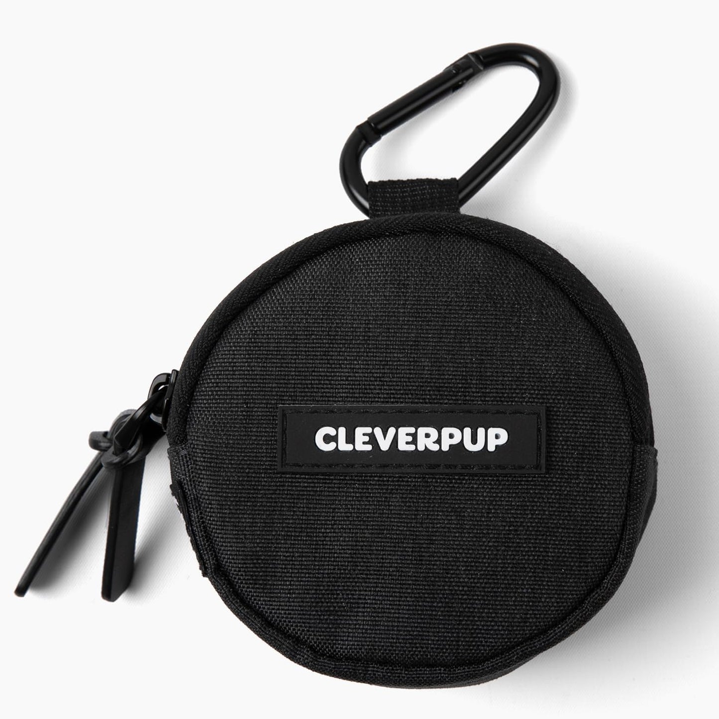 Cleverpup dog training bag showing dual insulated zippered pockets open