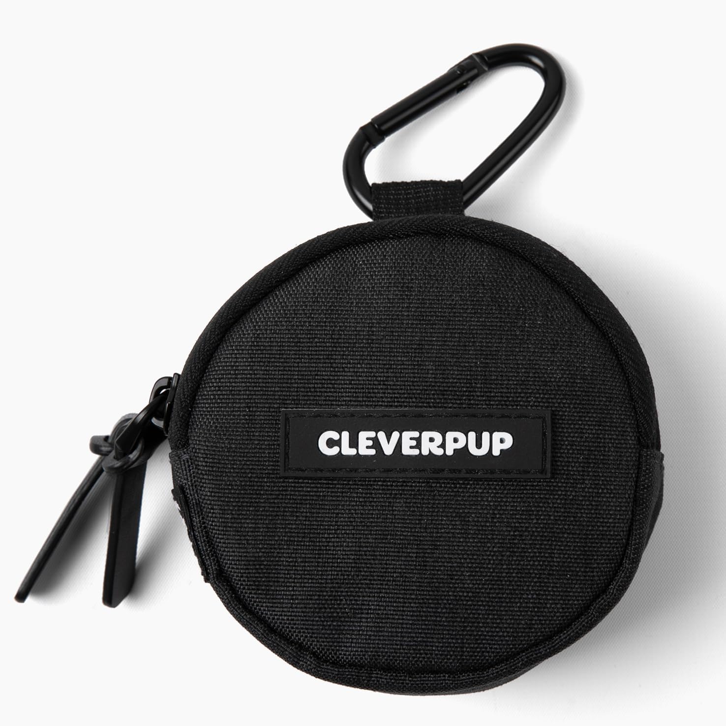 Cleverpup dog training bag showing dual insulated zippered pockets open