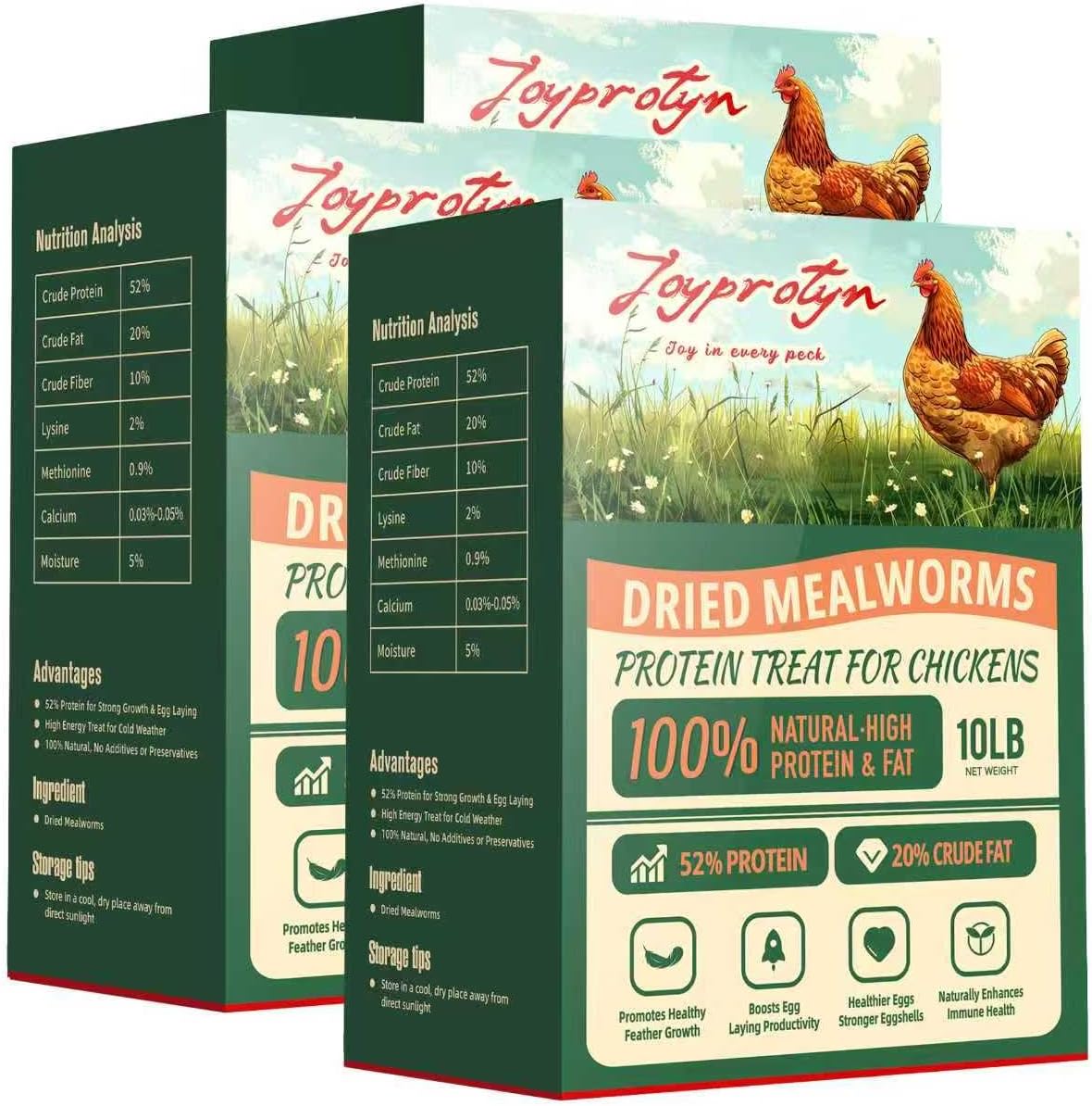 Duck and goose feeding on Joyprotyn natural larvae treats