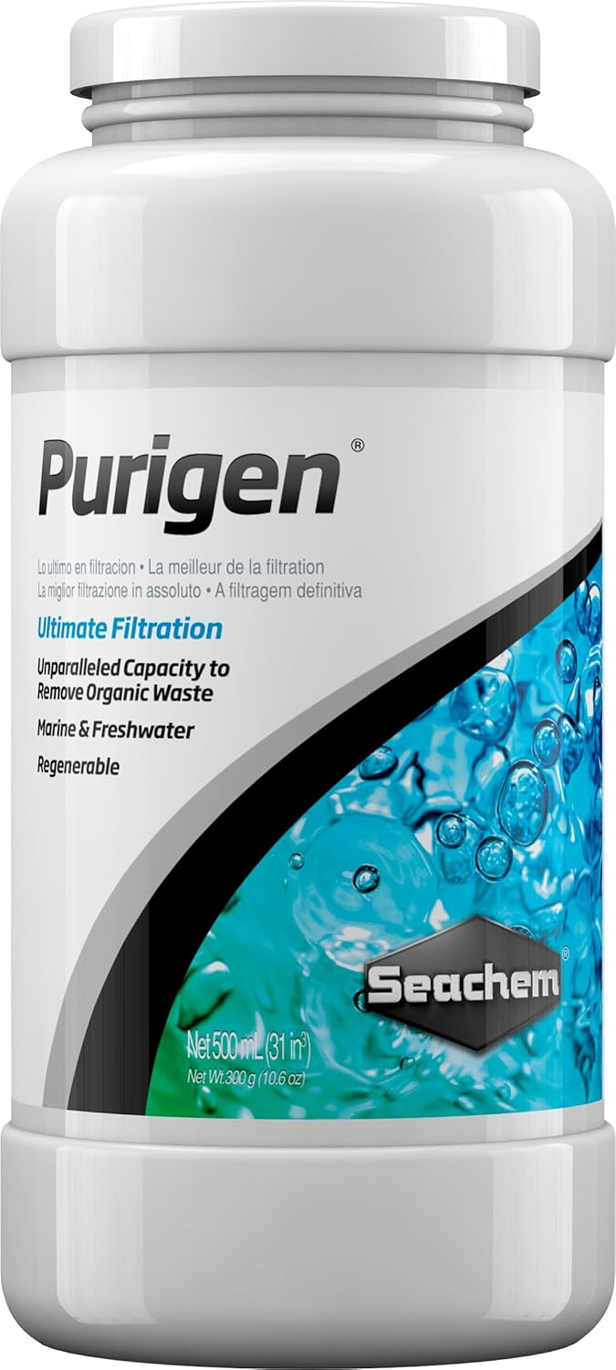 Seachem Purigen regenerable chemical filter media for freshwater and marine tanks