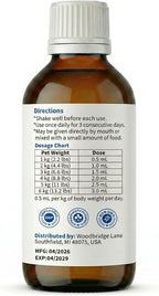 Vet grade broad spectrum liquid dewormer for kittens six weeks and older