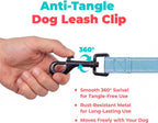 Close up view of the reinforced stitching on Voyager heavy duty leash.