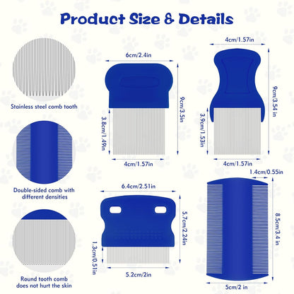 Pet tear stain remover brush and grooming tools