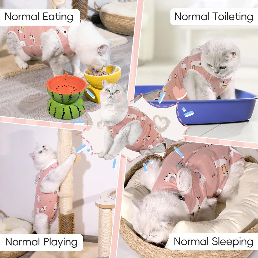 Purrpurrpets feline spay wound protector comfortable alternative to traditional plastic cone