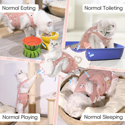 Purrpurrpets feline spay wound protector comfortable alternative to traditional plastic cone