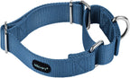 Mikivery martingale dog collar haze front view premium training collar