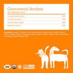 Fera Pets Pumpkin Plus container with 90 scoops branding