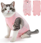 SlowTon Cat Recovery Suit - Cat Onesie for Cats After Surgery Female Male, Kitten Clothes Cats Surgical Spay Suit Abdominal Wounds, E-Collar Alternative Bodysuit Shirt Anti-Licking (Blue Flower,M) - Image 11