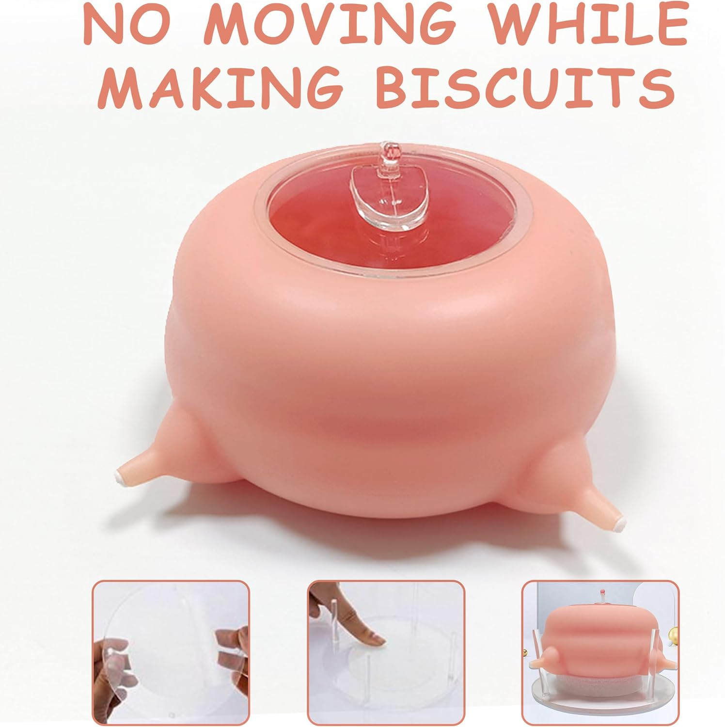 ZALBYUY silicone puppy milk replacer feeder positioned on a smooth floor to demonstrate stability