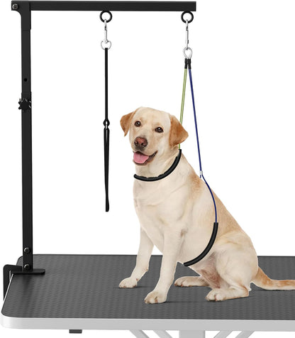 Artibear adjustable dog grooming arm with clamp front view
