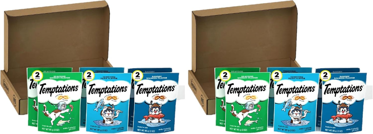 Temptations Classic Crunchy and Soft Cat Treats Feline Favorites Variety Pack, 3 oz. Pouches (Pack of 4) - Image 12